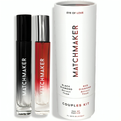 EYE OF LOVE - MATCHMAKER BLACK & RED DIAMOND CASAIS KIT PERFUME FEROMONES 10 ML - D-238305 - Dona Pimenta