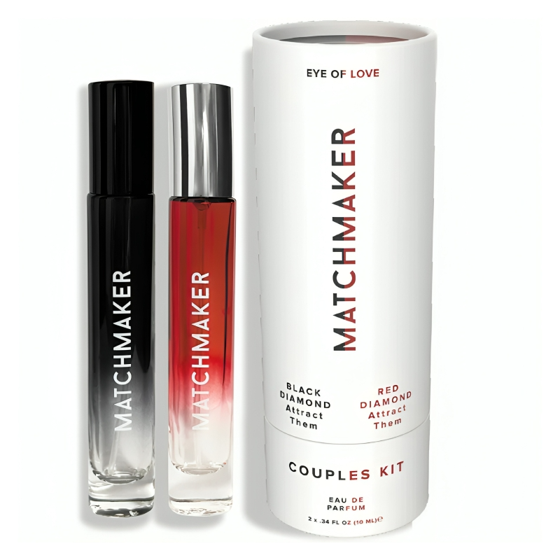 EYE OF LOVE - MATCHMAKER BLACK & RED DIAMOND CASAIS KIT PERFUME FEROMONES 10 ML - D-238305 - Dona Pimenta