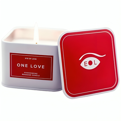 EYE OF LOVE - VELA DE MASSAGEM ONE LOVE PARA MULHERES 150 ML - D-238302 - Dona Pimenta