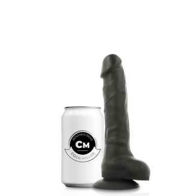 ARNÊS COCK MILLER + DENSIDADE DE SILICONE ARTICULÁVEL COCKSIL PRETO 18 CM - D-229456 - Dona Pimenta