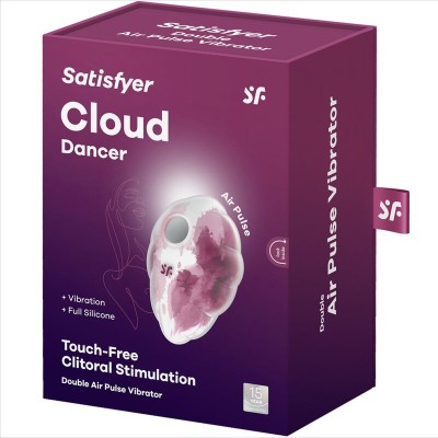 SATISFYER - VIBRADOR DE PULSO DE AR VERDE CLOUND DANCER - D-237589 - Dona Pimenta