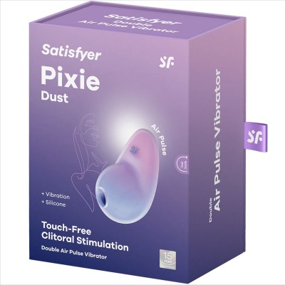 SATISFYER - ESTIMULADOR PIXIE DUST LILAC AIR PLUSE - D-237592 - Dona Pimenta