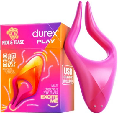 DUREX - BRINQUEDO MULTI-ESTIMULADOR RIDE & TEASE - D-238369 - Dona Pimenta