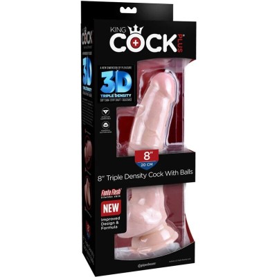 KINGCOCK TRIPLE DENSITY COCK 18,4 CM - PD5719-21 - Dona Pimenta