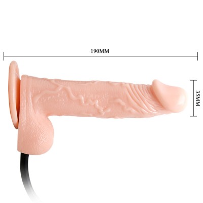 INFLATABLE REALISTIC COCK DILDO HINCHABLE REALISTICO CON VENTOSA - D-218840 - Dona Pimenta