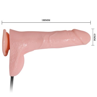 INFLATABLE DILDO HINCHABLE REALISTICO CON VENTOSA 19.3 CM - D-218841 - Dona Pimenta