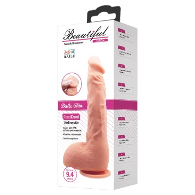 JASON DILDO REALÍSTICO CARNE 24 CM - D-219381 - Dona Pimenta