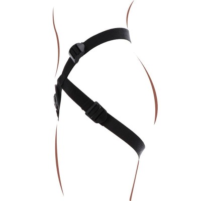 GET REAL - ARNÊS DE PRAZER STRAP-ON PRETO - D-234616 - Dona Pimenta