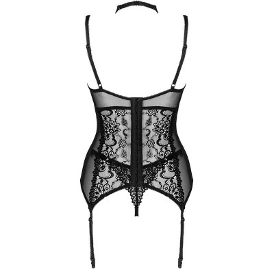 LIVCO CORSETTI FASHION - COLEO GIELLANDRA FOR THE SENSES CORSET + CALCINHA PRETA - D-239182 - Dona Pimenta