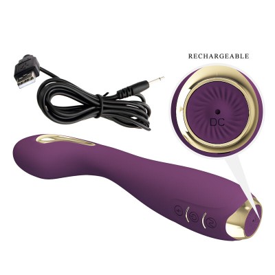 PRETTY LOVE - VIBRADOR HECTOR ELECTROSHOCK POR APP CONTROL ROXO - D-238745 - Dona Pimenta