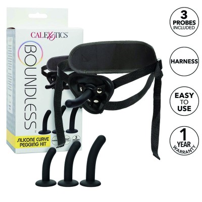 CALIFORNIA EXOTICS - BOUNDLESS KIT DE PEGGING DE CURVA DE SILICONE - D-238414 - Dona Pimenta