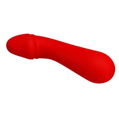 PRETTY LOVE - VIBRADOR RECARREGVEL CETUS VERMELHO - D-238714 - Dona Pimenta