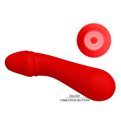 PRETTY LOVE - VIBRADOR RECARREGVEL CETUS VERMELHO - D-238714 - Dona Pimenta