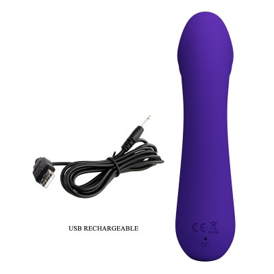 PRETTY LOVE - VIBRADOR RECARREGVEL CETUS ROXO - D-238715 - Dona Pimenta