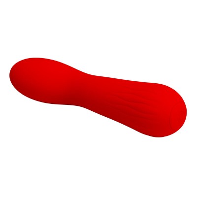 PRETTY LOVE - VIBRADOR RECARREGVEL FAUN VERMELHO - D-238717 - Dona Pimenta