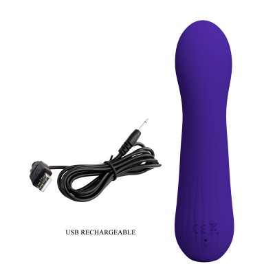 PRETTY LOVE - VIBRADOR RECARREGVEL FAUN ROXO - D-238718 - Dona Pimenta