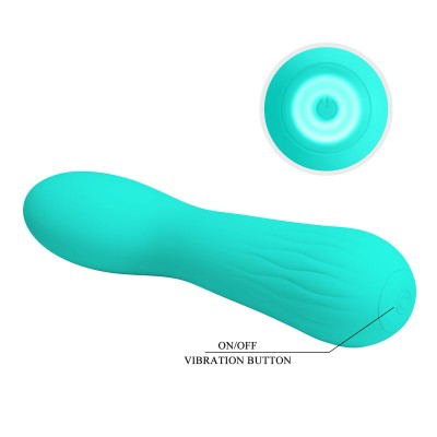 PRETTY LOVE - VIBRADOR RECARREGVEL FAUN AQUA VERDE - D-238719 - Dona Pimenta