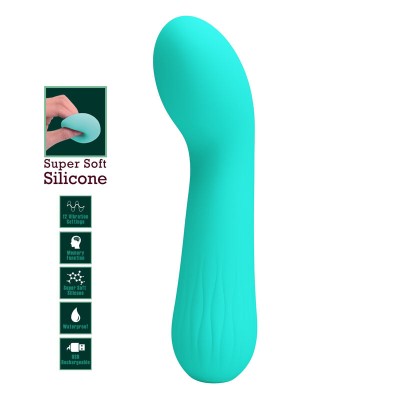 PRETTY LOVE - VIBRADOR RECARREGVEL FAUN AQUA VERDE - D-238719 - Dona Pimenta