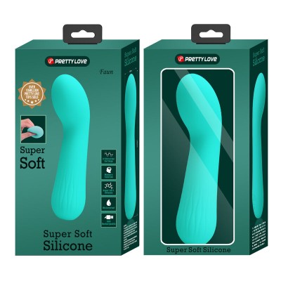 PRETTY LOVE - VIBRADOR RECARREGVEL FAUN AQUA VERDE - D-238719 - Dona Pimenta