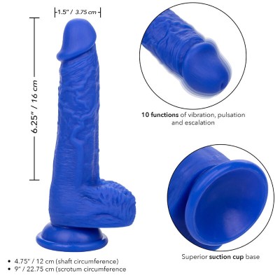 ADMIRAL - SAILOR REALISTIC DILDO VIBRADOR AZUL - D-238337 - Dona Pimenta