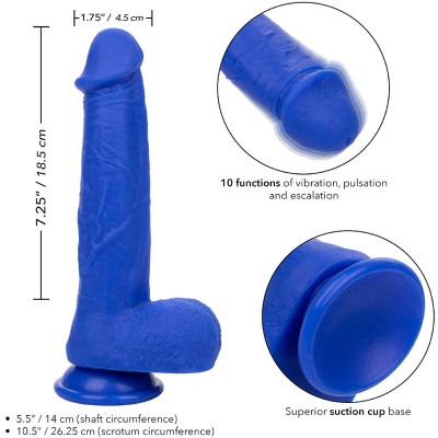 ADMIRAL - CAPTAIN REALISTIC DILDO VIBRADOR AZUL - D-238338 - Dona Pimenta