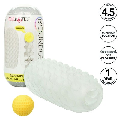 CALIFORNIA EXOTICS - BOUNDLESS REVERSÍVEL SQUISHY BALL STROKE CINZA - D-238413 - Dona Pimenta