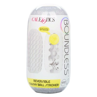 CALIFORNIA EXOTICS - BOUNDLESS REVERSÍVEL SQUISHY BALL STROKE CINZA - D-238413 - Dona Pimenta