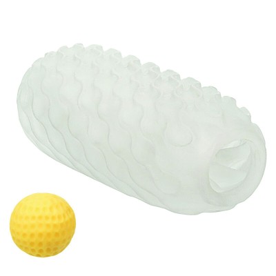 CALIFORNIA EXOTICS - BOUNDLESS REVERSÍVEL SQUISHY BALL STROKE CINZA - D-238413 - Dona Pimenta