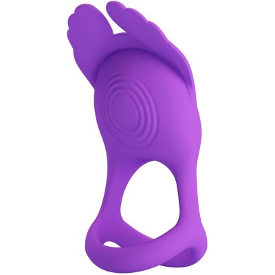 PRETTY LOVE - ANEL PARA PÊNIS VIBRANTE 7 VIBRAÕES SILICONE ROXO - D-238733 - Dona Pimenta