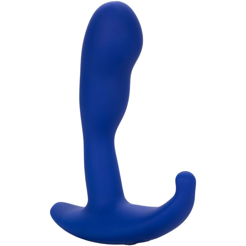 ADMIRAL - ESTIMULADOR ANAL CURVO E VIBRADOR AZUL - D-238326 - Dona Pimenta