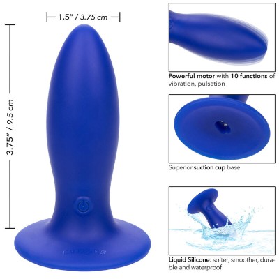 ADMIRAL - VIBRADOR TORPEDO ANAL PLUG AZUL - D-238335 - Dona Pimenta