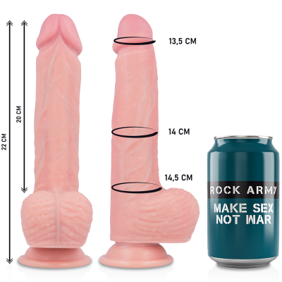 ROCKARMY - ARCOTE + VIBRADOR DE SILICONE LÍQUIDO PREMIUM APACHE CONTROLE REMOTO 22CM - D-227460 - Dona Pimenta