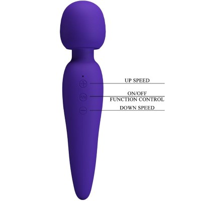 PRETTY LOVE - MAREDITH MASSAGER 12 MODOS DE VIBRAO ROXO - D-238709 - Dona Pimenta