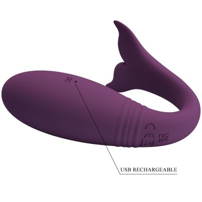 PRETTY LOVE - JAYLEEN VIBRADOR APP CONTROLE REMOTO ROXO - D-238727 - Dona Pimenta