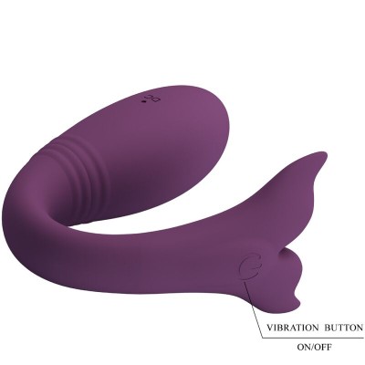 PRETTY LOVE - JAYLEEN VIBRADOR APP CONTROLE REMOTO ROXO - D-238727 - Dona Pimenta