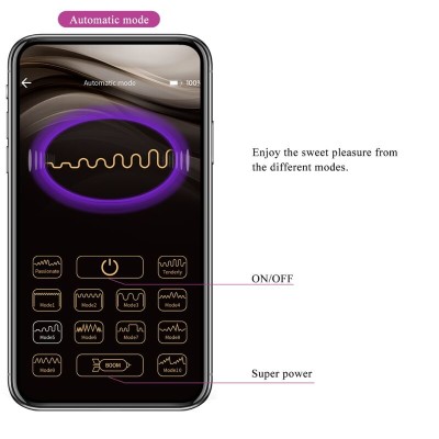 PRETTY LOVE - JAYLEEN VIBRADOR APP CONTROLE REMOTO ROXO - D-238727 - Dona Pimenta