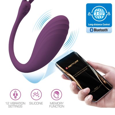 PRETTY LOVE - CATALINA VIBRADOR APP CONTROLE REMOTO ROXO - D-238728 - Dona Pimenta