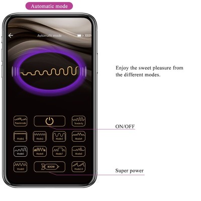 PRETTY LOVE - CATALINA VIBRADOR APP CONTROLE REMOTO ROXO - D-238728 - Dona Pimenta