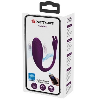 PRETTY LOVE - CATALINA VIBRADOR APP CONTROLE REMOTO ROXO - D-238728 - Dona Pimenta