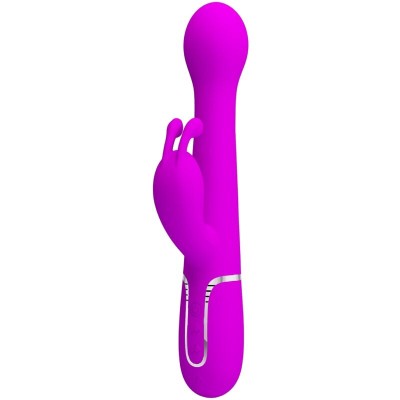 PRETTY LOVE - VIBRADOR DEJON COELHO 3 EM 1 MULTIFUNO VIOLETA - D-238772 - Dona Pimenta