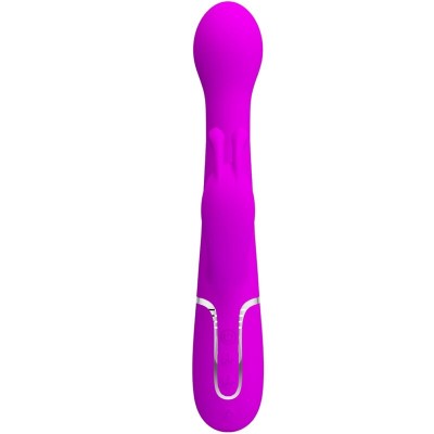 PRETTY LOVE - VIBRADOR DEJON COELHO 3 EM 1 MULTIFUNO VIOLETA - D-238772 - Dona Pimenta