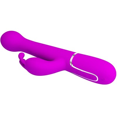 PRETTY LOVE - VIBRADOR DEJON COELHO 3 EM 1 MULTIFUNO VIOLETA - D-238772 - Dona Pimenta