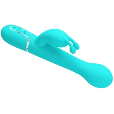 PRETTY LOVE - VIBRADOR COELHO DEJON 3 EM 1 MULTIFUNO AQUA VERDE - D-238773 - Dona Pimenta