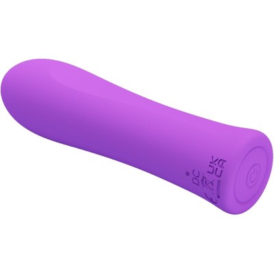 PRETTY LOVE - VIBRADOR ALFREDA SUPER POWER AQUA ROXO - D-238778 - Dona Pimenta