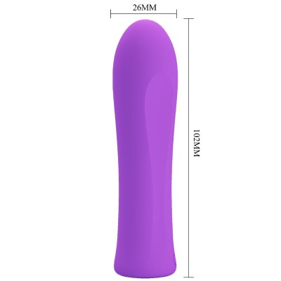 PRETTY LOVE - VIBRADOR ALFREDA SUPER POWER AQUA ROXO - D-238778 - Dona Pimenta