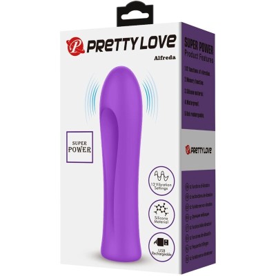 PRETTY LOVE - VIBRADOR ALFREDA SUPER POWER AQUA ROXO - D-238778 - Dona Pimenta