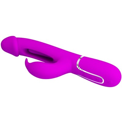 PRETTY LOVE - VIBRADOR COELHO DEJON 3 EM 1 MULTIFUNO AQUA VERDE - D-238779 - Dona Pimenta