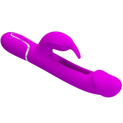 PRETTY LOVE - VIBRADOR COELHO DEJON 3 EM 1 MULTIFUNO AQUA VERDE - D-238779 - Dona Pimenta