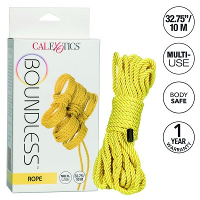 CALIFORNIA EXOTICS - BOUNDLESS CORDA 10M AMARELO - D-238401 - Dona Pimenta