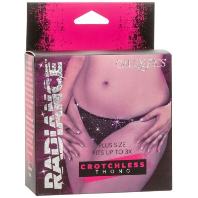 RADIANCE - TANGA CROTCHLESS RHINE PLUS SIZE - D-238356 - Dona Pimenta